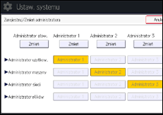 Ilustracja ekranu panela operacyjnego