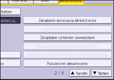 Ilustracja ekranu panela operacyjnego