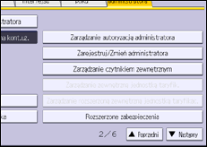 Ilustracja ekranu panela operacyjnego