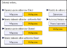 Ilustracja ekranu panela operacyjnego