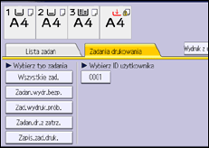 Ilustracja ekranu panela operacyjnego