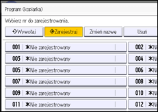 Ilustracja ekranu panela operacyjnego