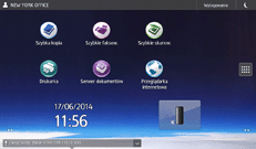 Ilustracja ekranu panela operacyjnego