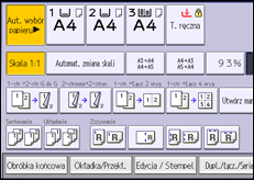 Ilustracja ekranu panela operacyjnego