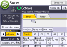 Ilustracja ekranu panela operacyjnego