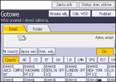Ilustracja ekranu panela operacyjnego