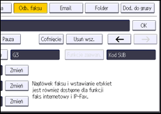 Ilustracja ekranu panela operacyjnego