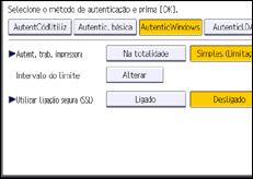 Ilustração do ecrã do painel de operação