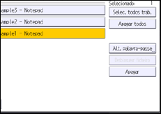 Ilustração do ecrã do painel de operação