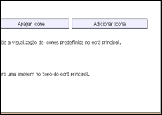 Ilustração do ecrã do painel de operação