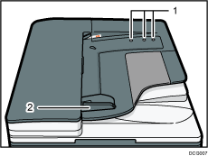 Ilustração com numeração do ADF
