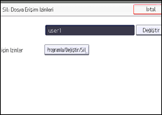 İşlem paneli ekran çizimi
