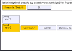 İşlem paneli ekran çizimi