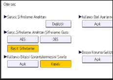 İşlem paneli ekran çizimi