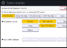 İşlem paneli ekran çizimi