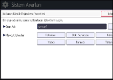 İşlem paneli ekran çizimi
