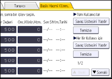 İşlem paneli ekran çizimi
