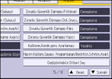İşlem paneli ekran çizimi