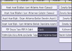 İşlem paneli ekran çizimi
