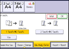 İşlem paneli ekran çizimi