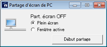 Illustration de l'écran