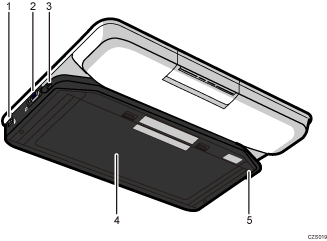 Illustration de l'appareil avec numérotation