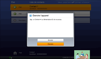 Illustration de l'écran