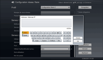 Illustration de l'écran