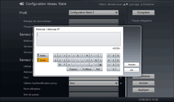 Illustration de l'écran