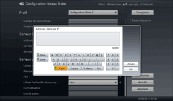 Illustration de l'écran