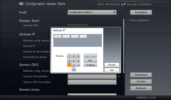 Illustration de l'écran