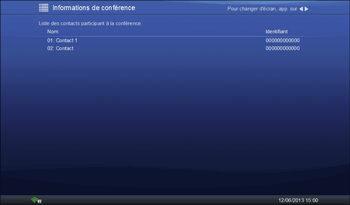 Illustration de l'écran