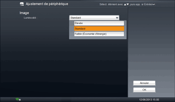 Illustration de l'écran