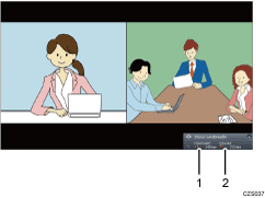 Afbeelding van het scherm met genummerde onderdelen