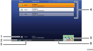 Screen illustration numbered callout illustration