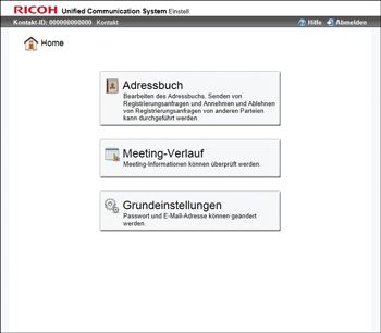 Webbrowser-Bildschirmdarstellung