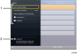 Nummerierte Abbildung Bildschirm