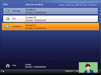 Illustration de l'écran