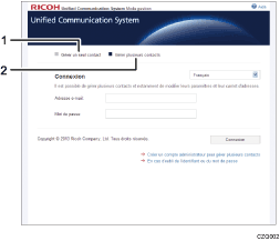 Illustration d'écran numérotée avec le texte associé à l'illustration