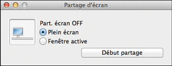 Illustration de l'écran