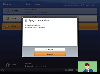 Ilustración de la pantalla