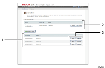Schermafbeelding van internetbrowser (afbeelding met genummerde items)