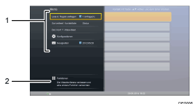 Nummerierte Abbildung Bildschirm