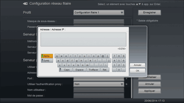 Illustration de l'écran