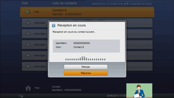 Illustration de l'écran