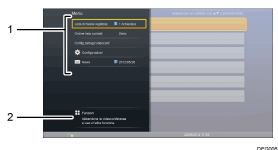 Illustrazione numerata dello schermo