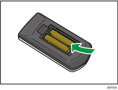 Ilustração do controle remoto