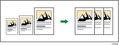 Illustration of Auto Reduce / Enlarge