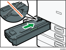 Waste toner bottle illustration