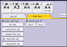 Operation panel screen illustration
